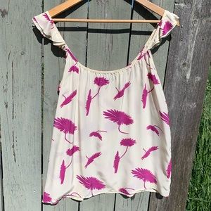 Tucker silk tank top